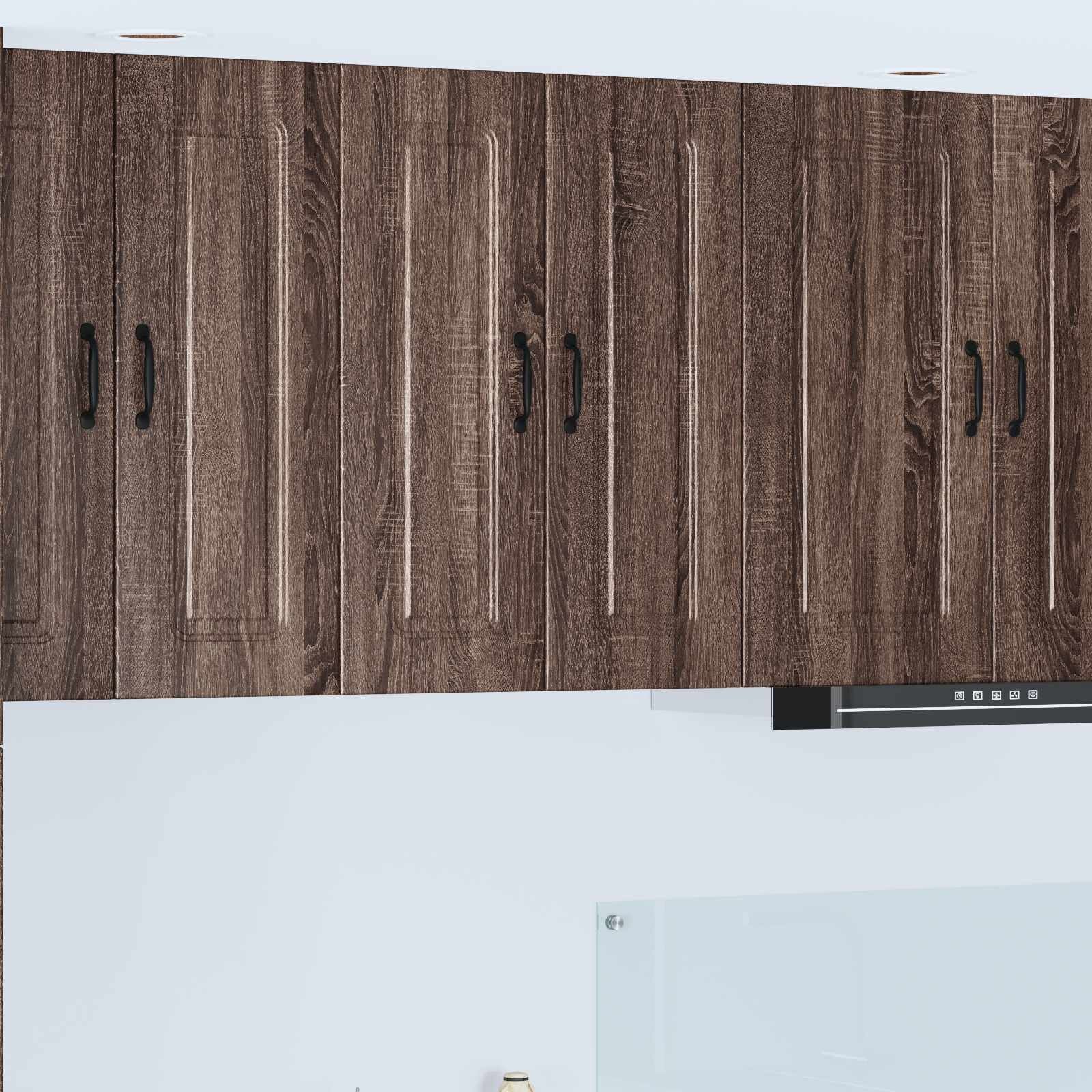 vidaXL Панел за миялна машина Kalmar Кафяв дъб 30 x 31 x 80 см