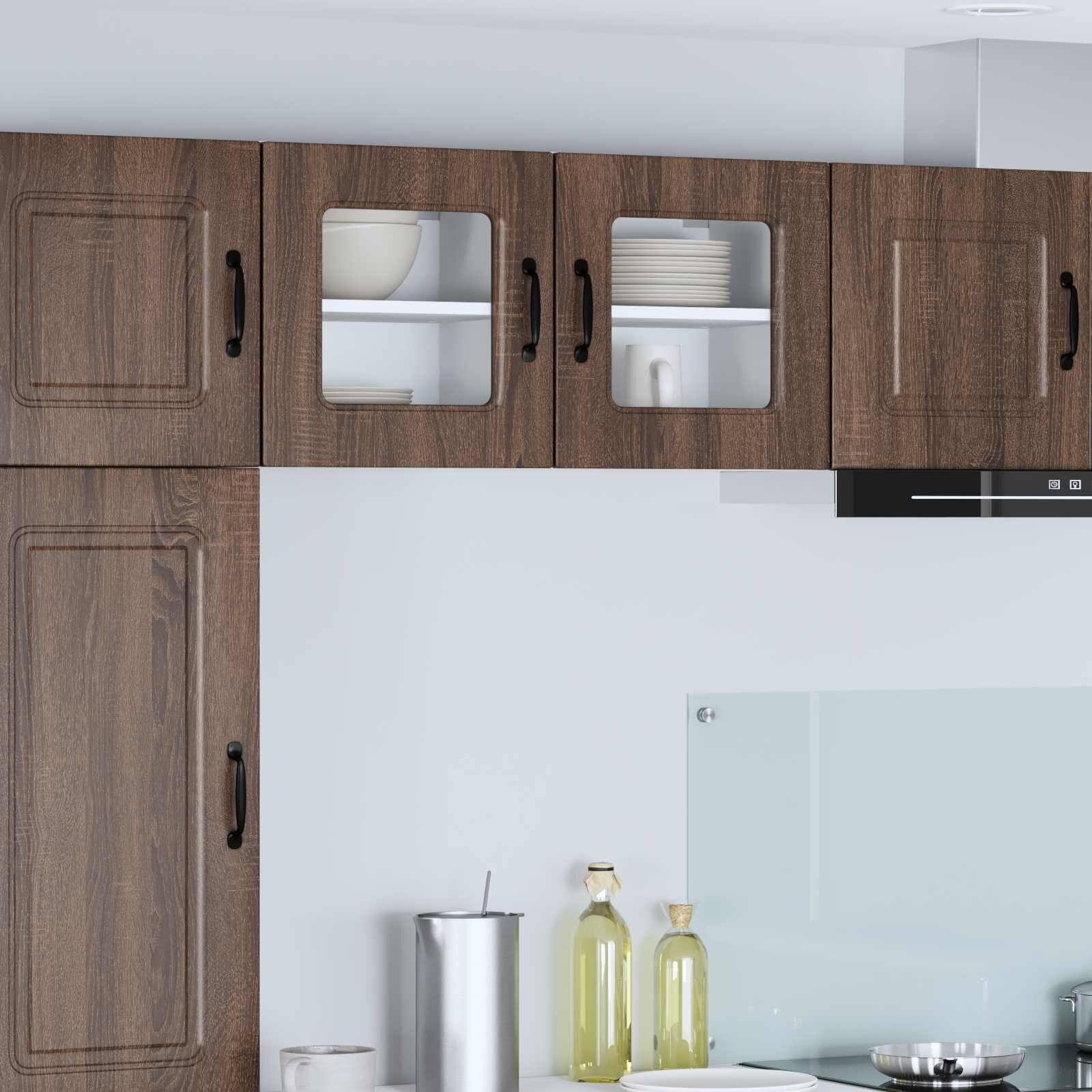 vidaXL Панел за миялна машина Kalmar Кафяв дъб 40 x 31 x 40 см