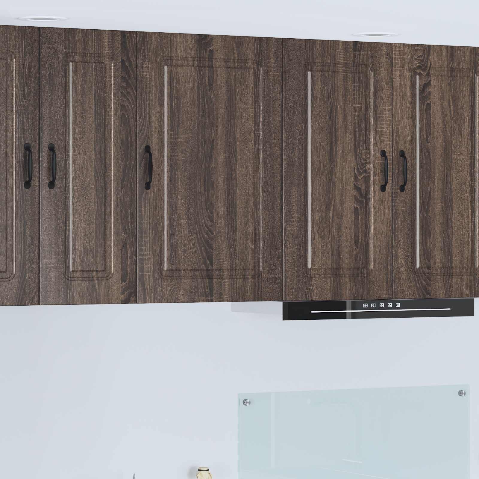 vidaXL Панел за миялна машина Kalmar Кафяв дъб 40 x 31 x 80 см