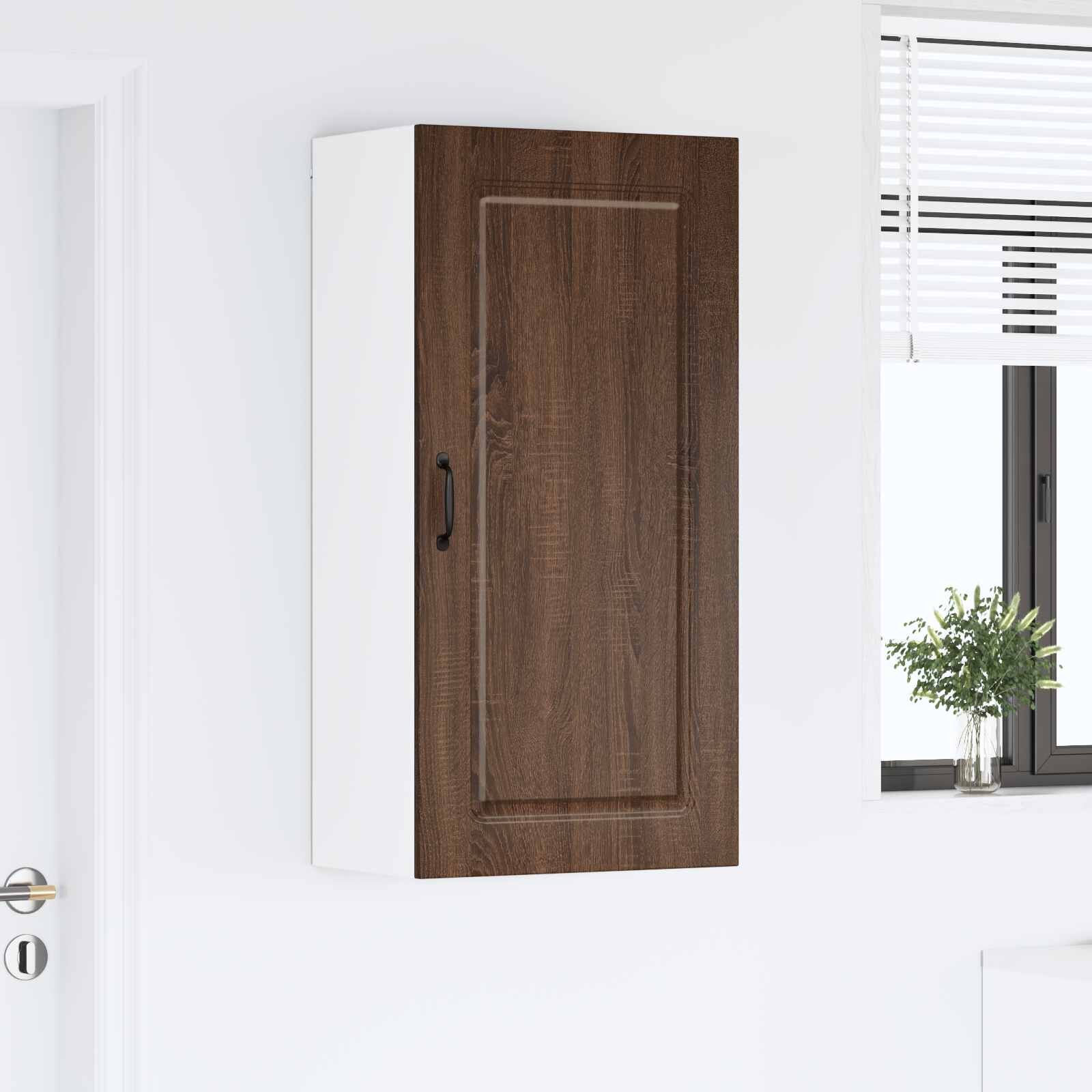 vidaXL Панел за миялна машина Kalmar Кафяв дъб 50 x 31 x 100 см