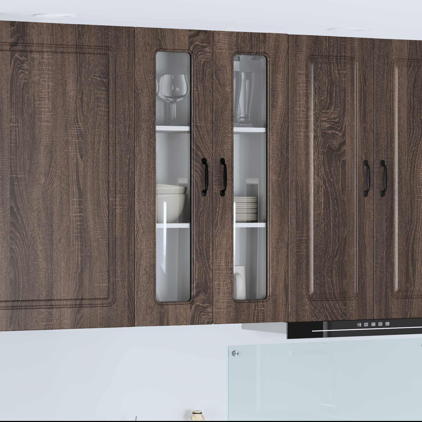 vidaXL Панел за миялна машина Kalmar Кафяв дъб 60 x 31 x 100 см