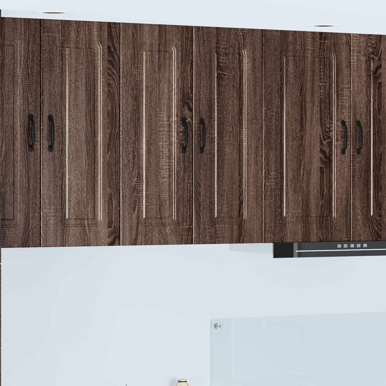 vidaXL Панел за миялна машина Kalmar Кафяв дъб 60 x 31 x 80 см