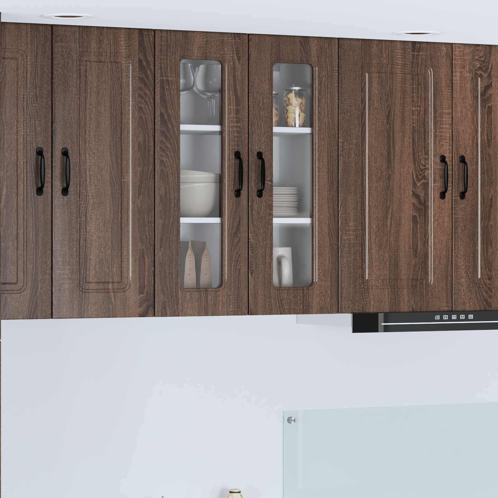 vidaXL Панел за миялна машина Kalmar Кафяв дъб 60 x 31 x 80 см