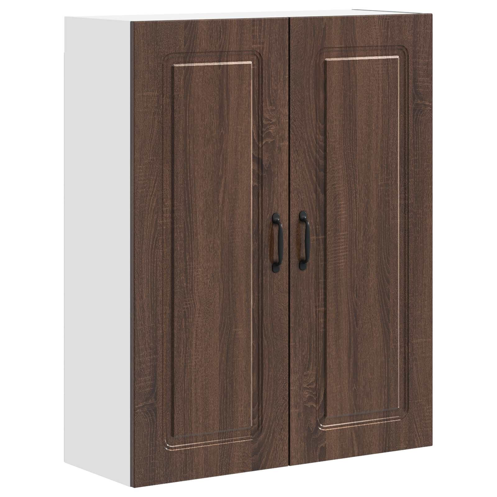 vidaXL Панел за миялна машина Kalmar Кафяв дъб 80 x 31 x 100 см