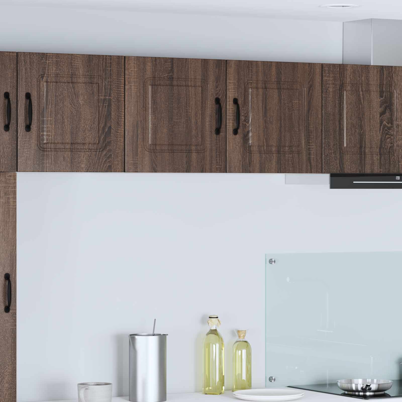 vidaXL Панел за миялна машина Kalmar Кафяв дъб 80 x 31 x 40 см