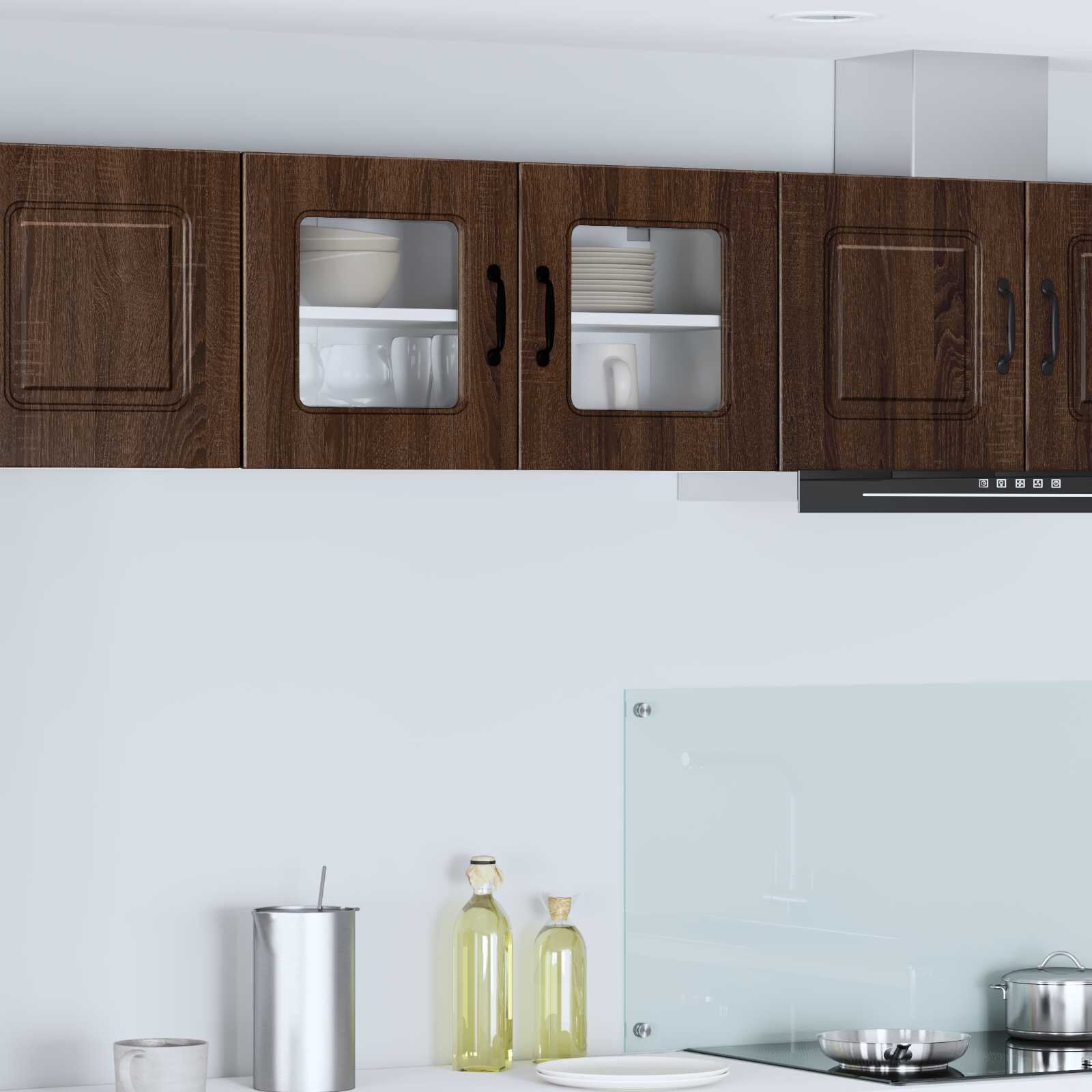 vidaXL Панел за миялна машина Kalmar Кафяв дъб 80 x 31 x 40 см