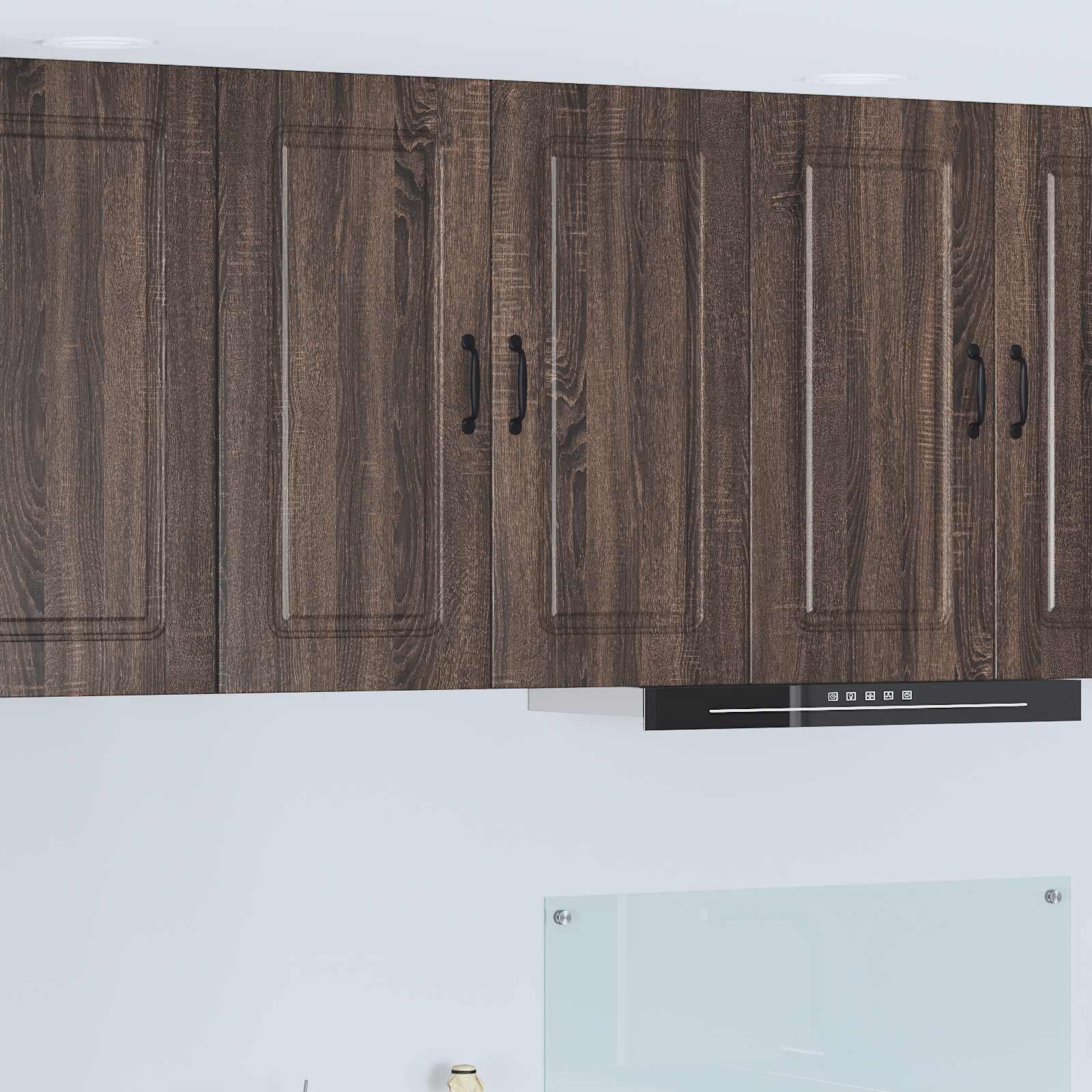 vidaXL Панел за миялна машина Kalmar Кафяв дъб 80 x 31 x 80 см