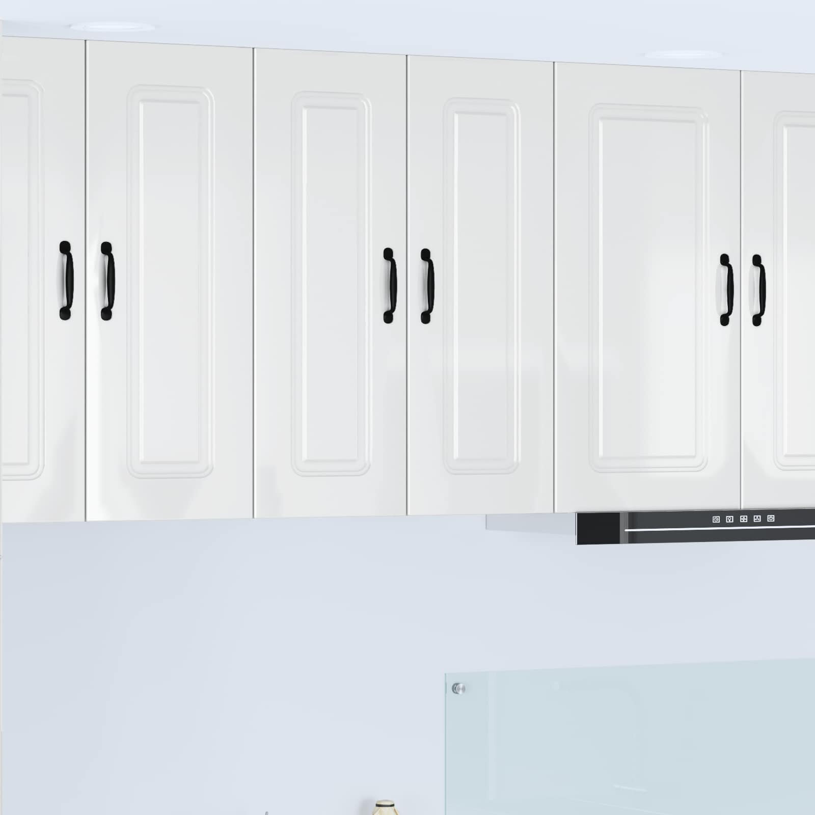 vidaXL Панел за миялна машина Kalmar Лъскаво бяло 30 x 31 x 80 см