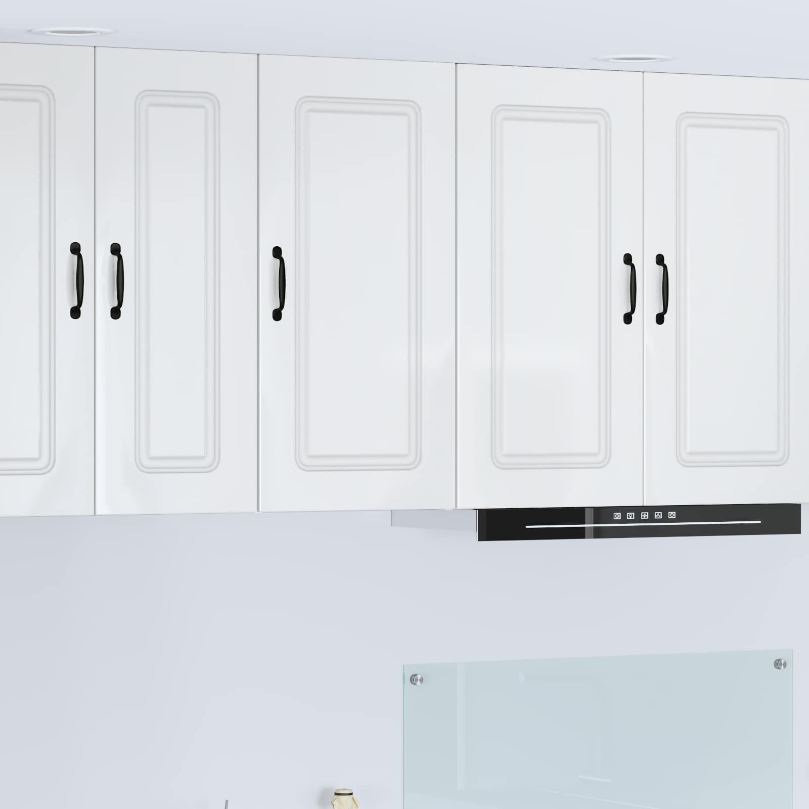 vidaXL Панел за миялна машина Kalmar Лъскаво бяло 40 x 31 x 80 см
