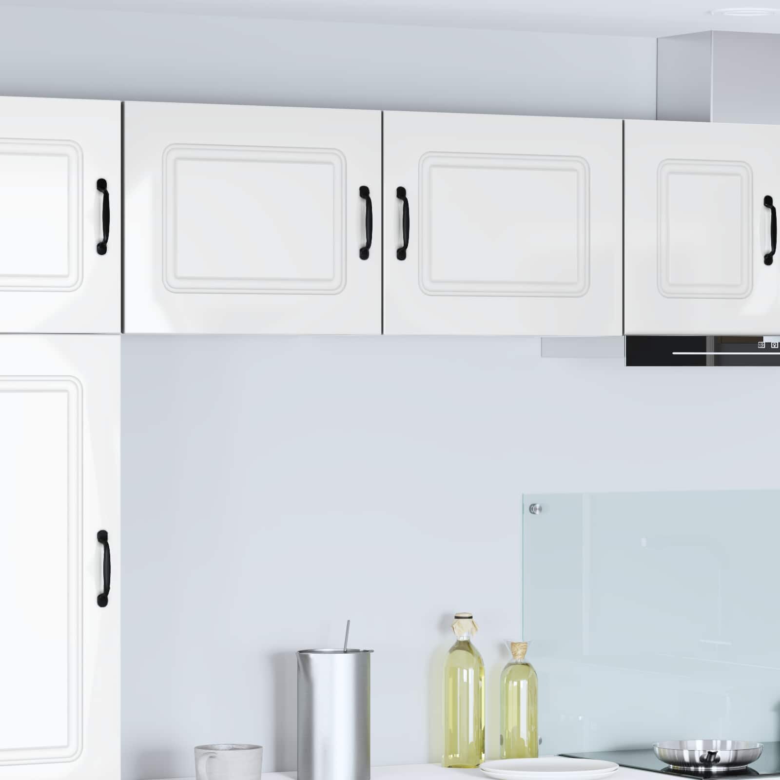 vidaXL Панел за миялна машина Kalmar Лъскаво бяло 50 x 31 x 40 см