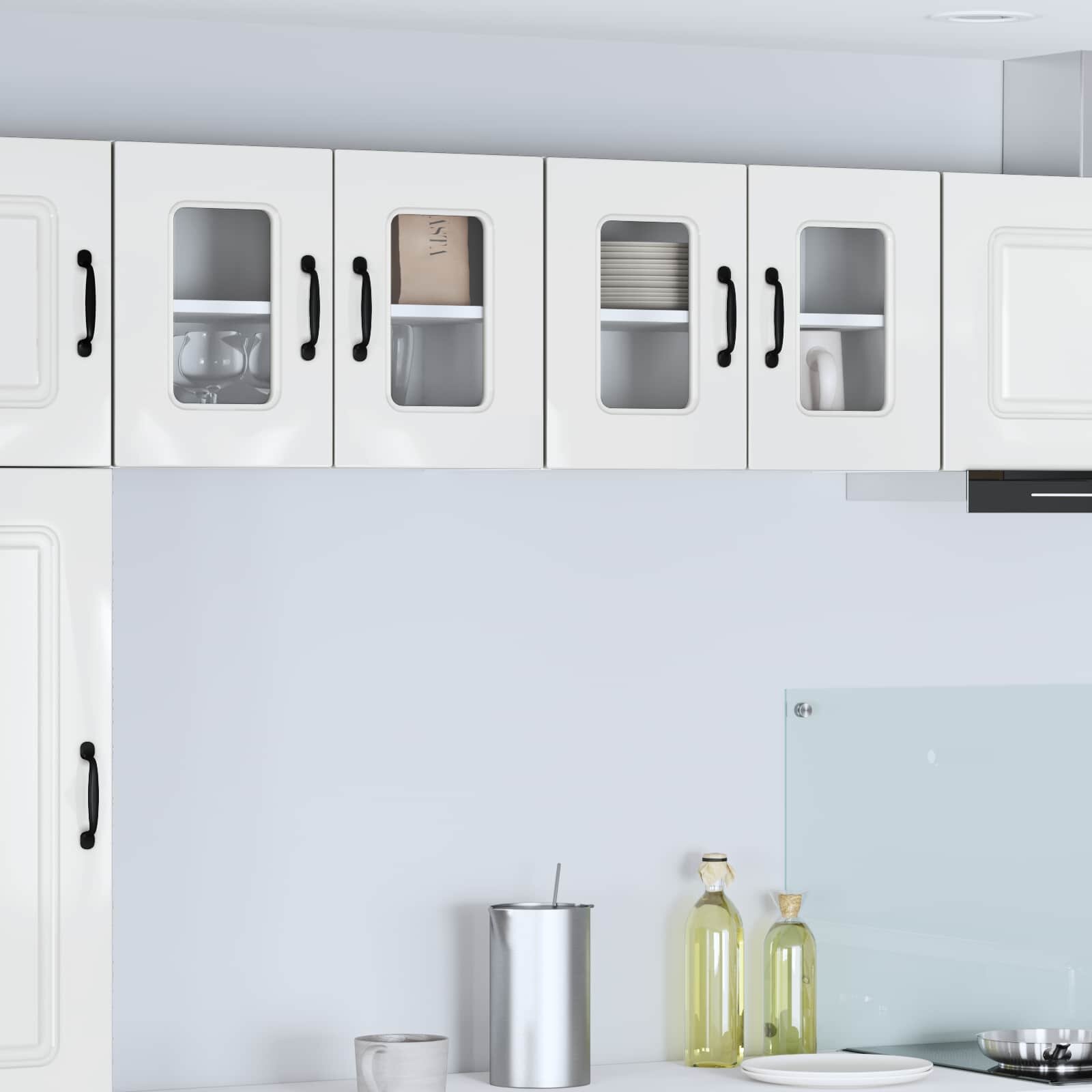 vidaXL Панел за миялна машина Kalmar Лъскаво бяло 60 x 31 x 40 см