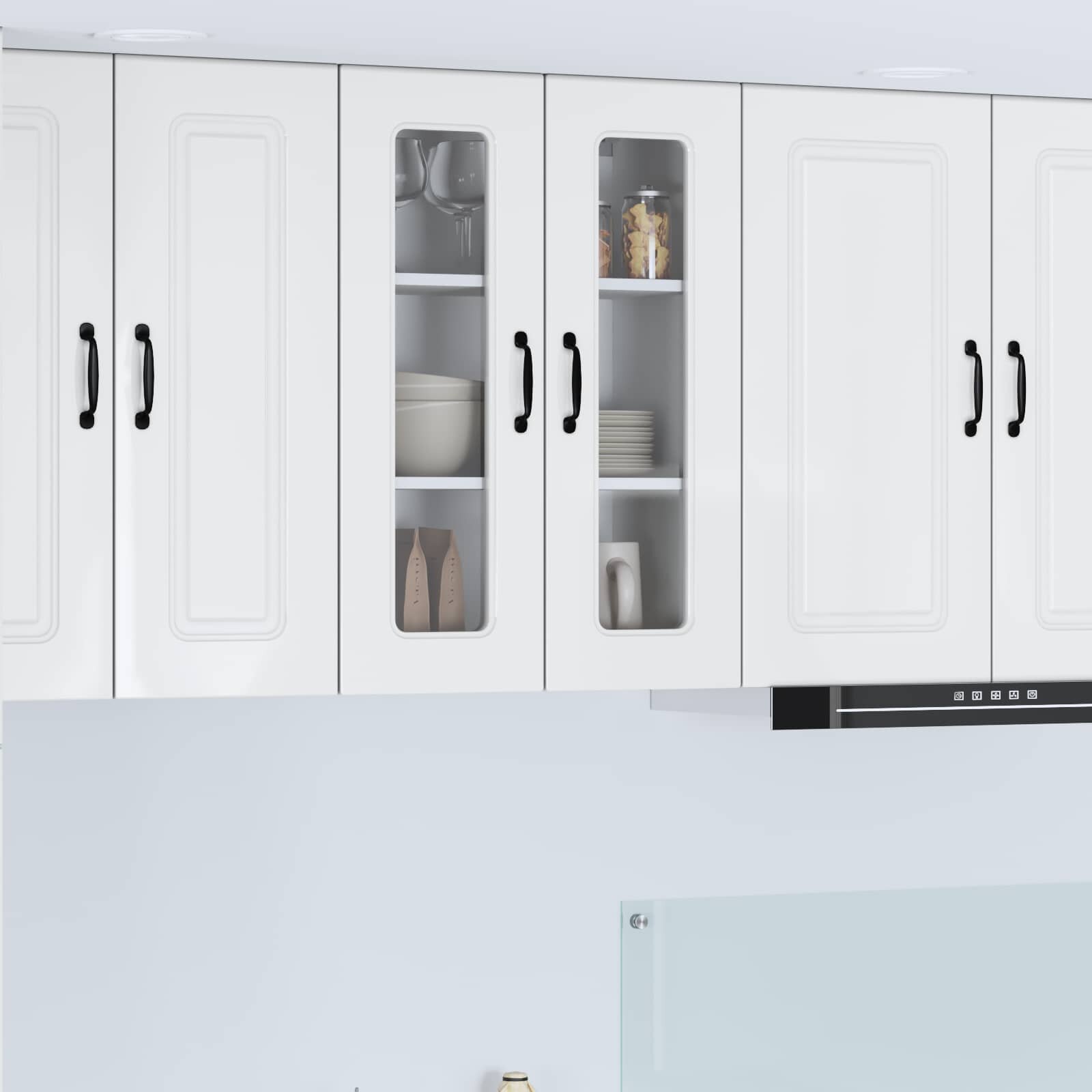 vidaXL Панел за миялна машина Kalmar Лъскаво бяло 60 x 31 x 80 см