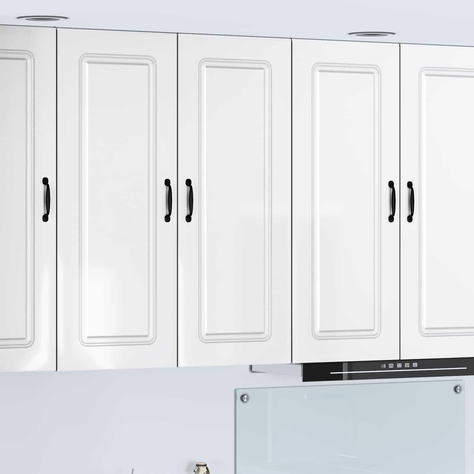 vidaXL Панел за миялна машина Kalmar Лъскаво бяло 80 x 31 x 100 см