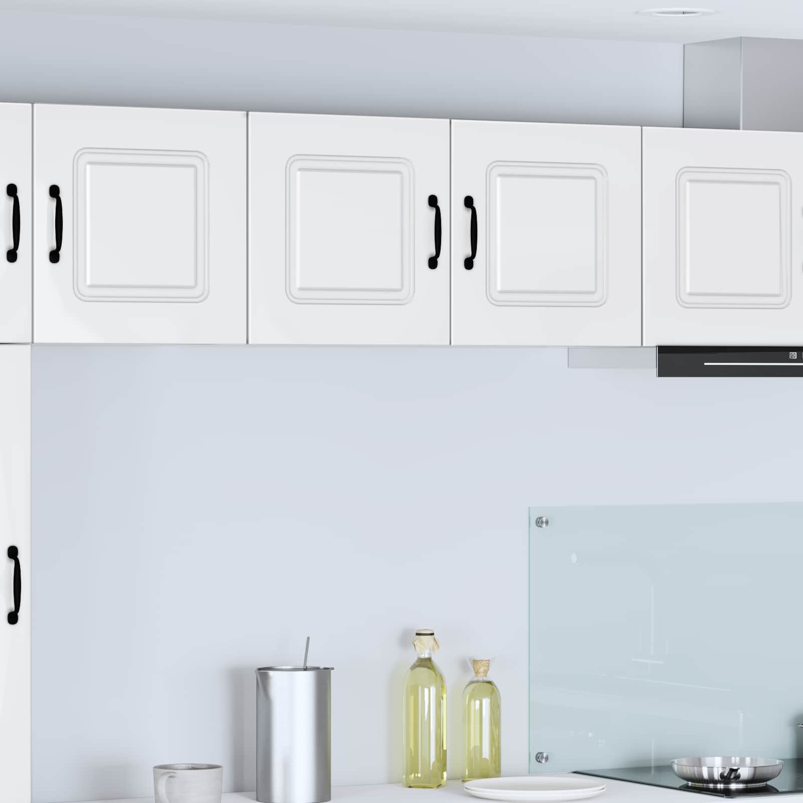 vidaXL Панел за миялна машина Kalmar Лъскаво бяло 80 x 31 x 40 см