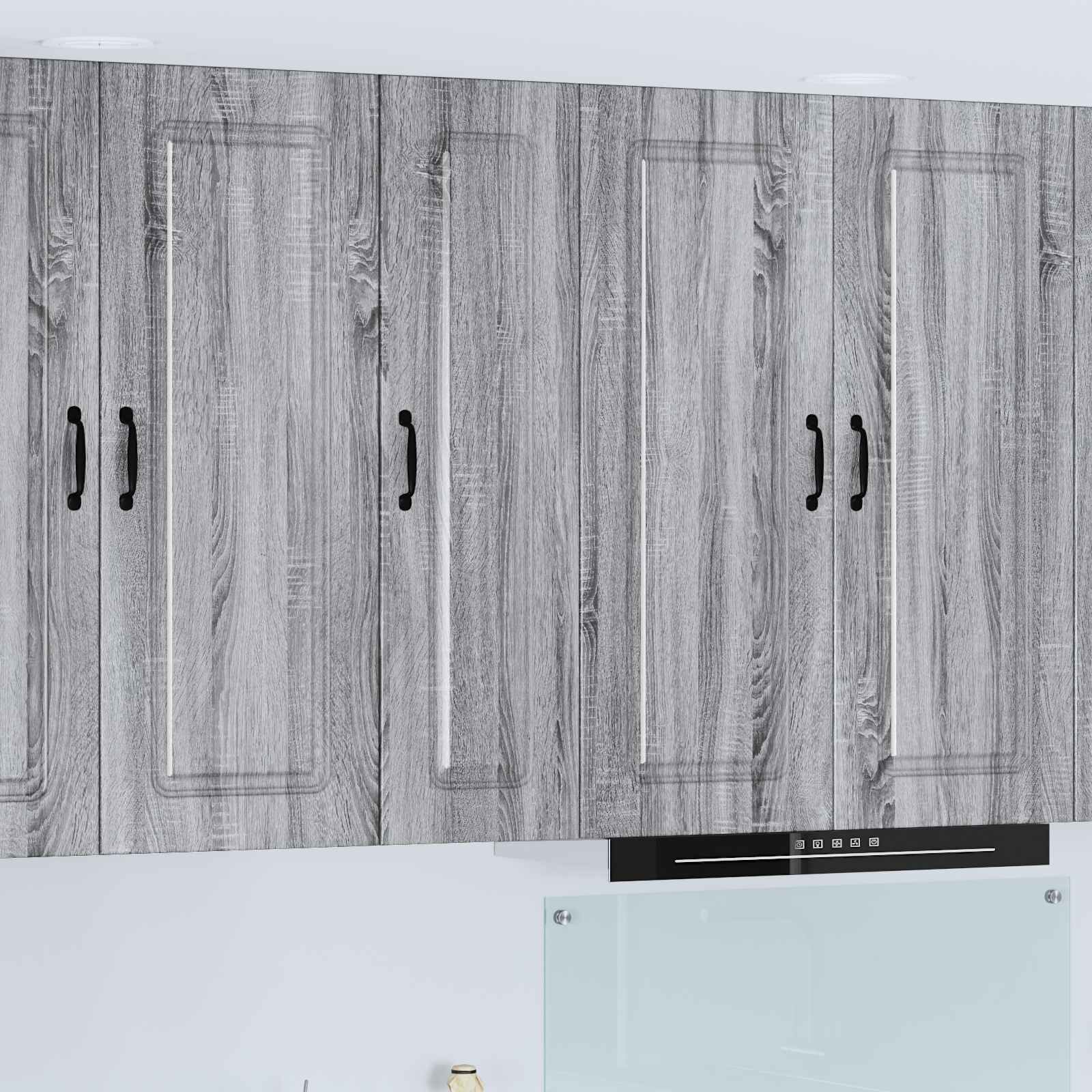 vidaXL Панел за миялна машина Kalmar Сив Сонома 30 x 31 x 100 см