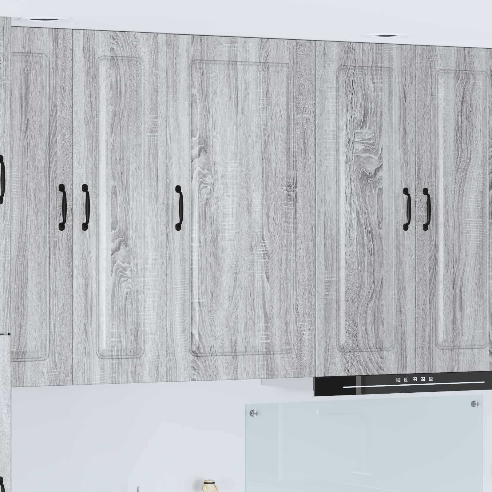 vidaXL Панел за миялна машина Kalmar Сив Сонома 50 x 31 x 100 см