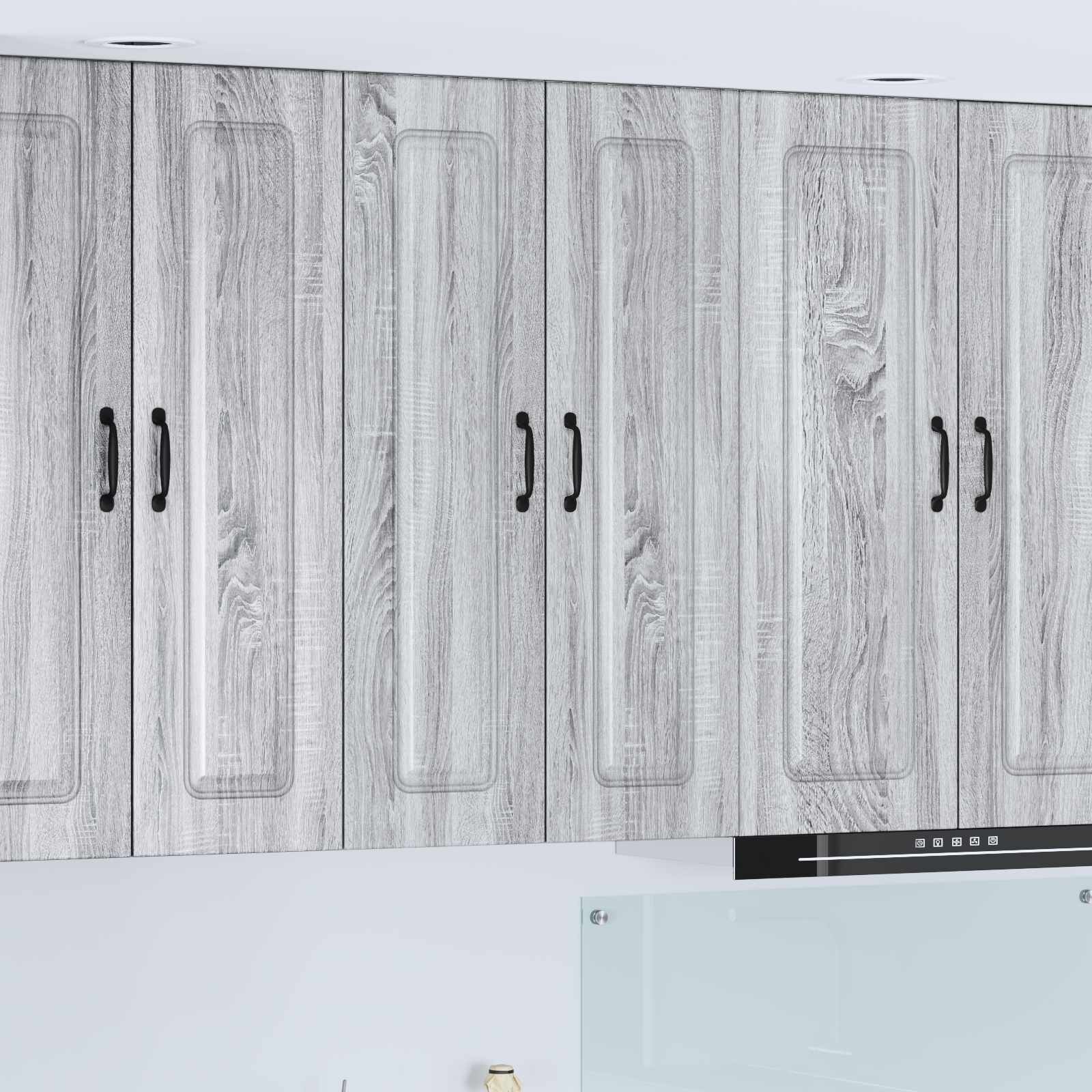 vidaXL Панел за миялна машина Kalmar Сив Сонома 60 x 31 x 100 см