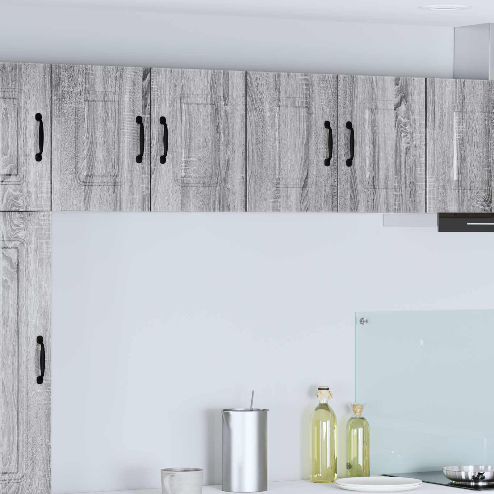 vidaXL Панел за миялна машина Kalmar Сив Сонома 60 x 31 x 40 см