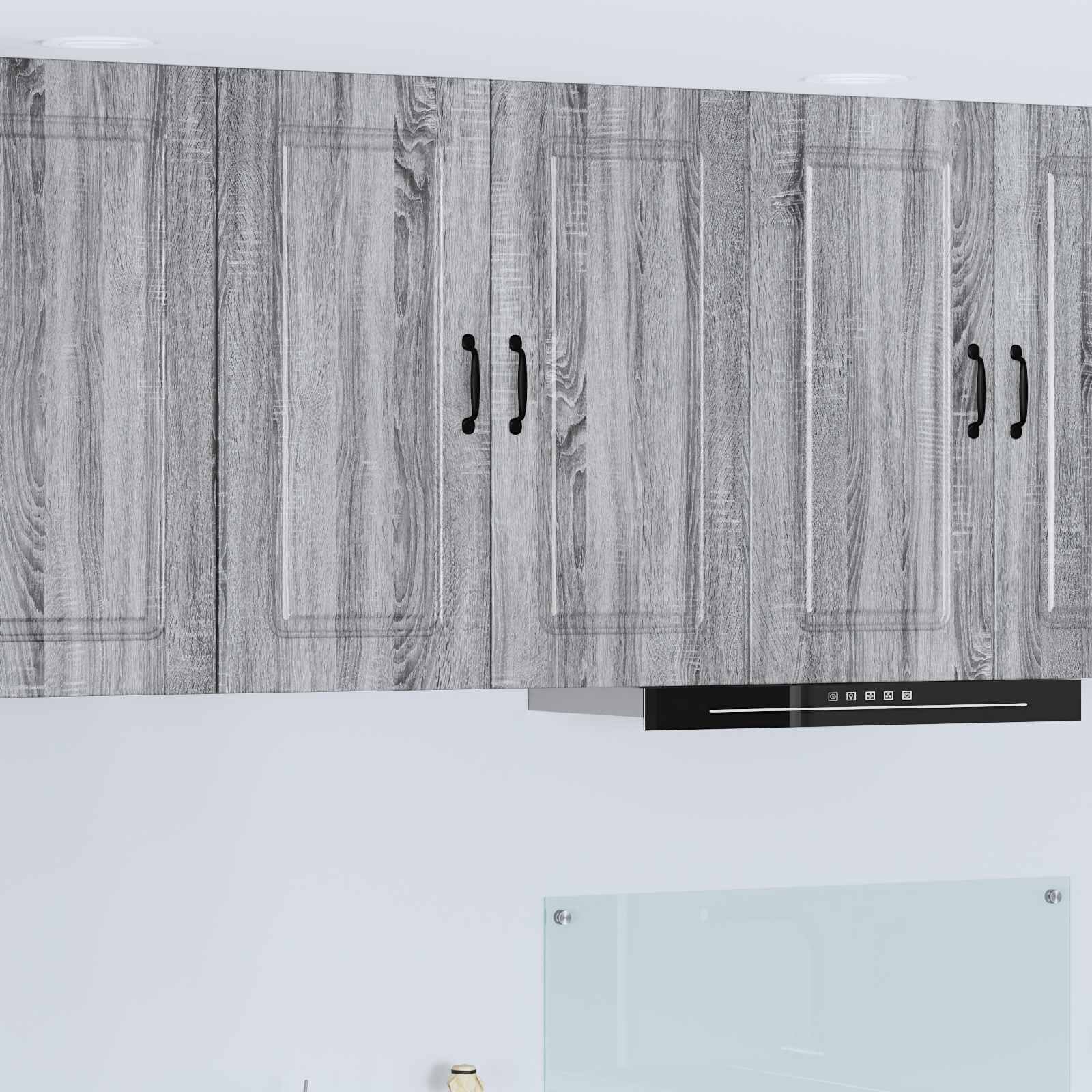 vidaXL Панел за миялна машина Kalmar Сив Сонома 80 x 31 x 80 см