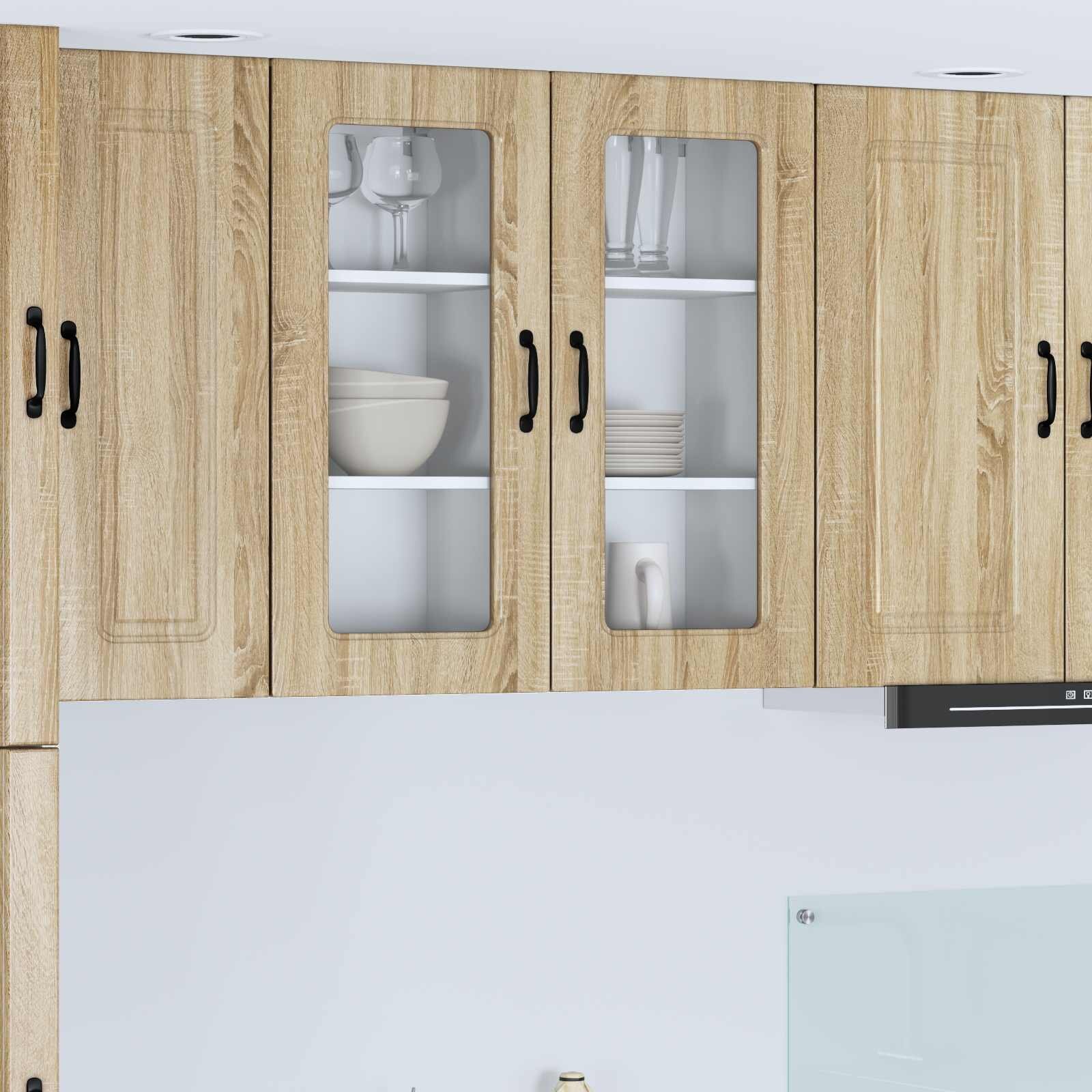 vidaXL Панел за миялна машина Kalmar Сонома дъб 40 x 31 x 80 см
