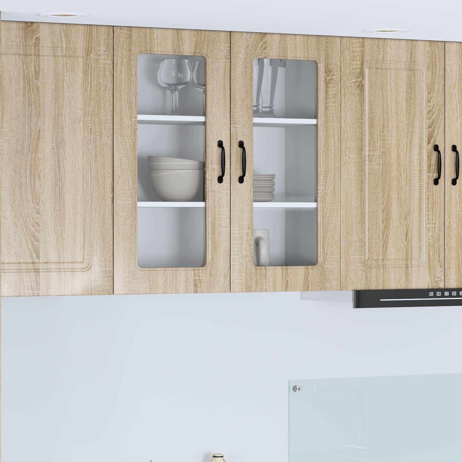 vidaXL Панел за миялна машина Kalmar Сонома дъб 80 x 31 x 80 см