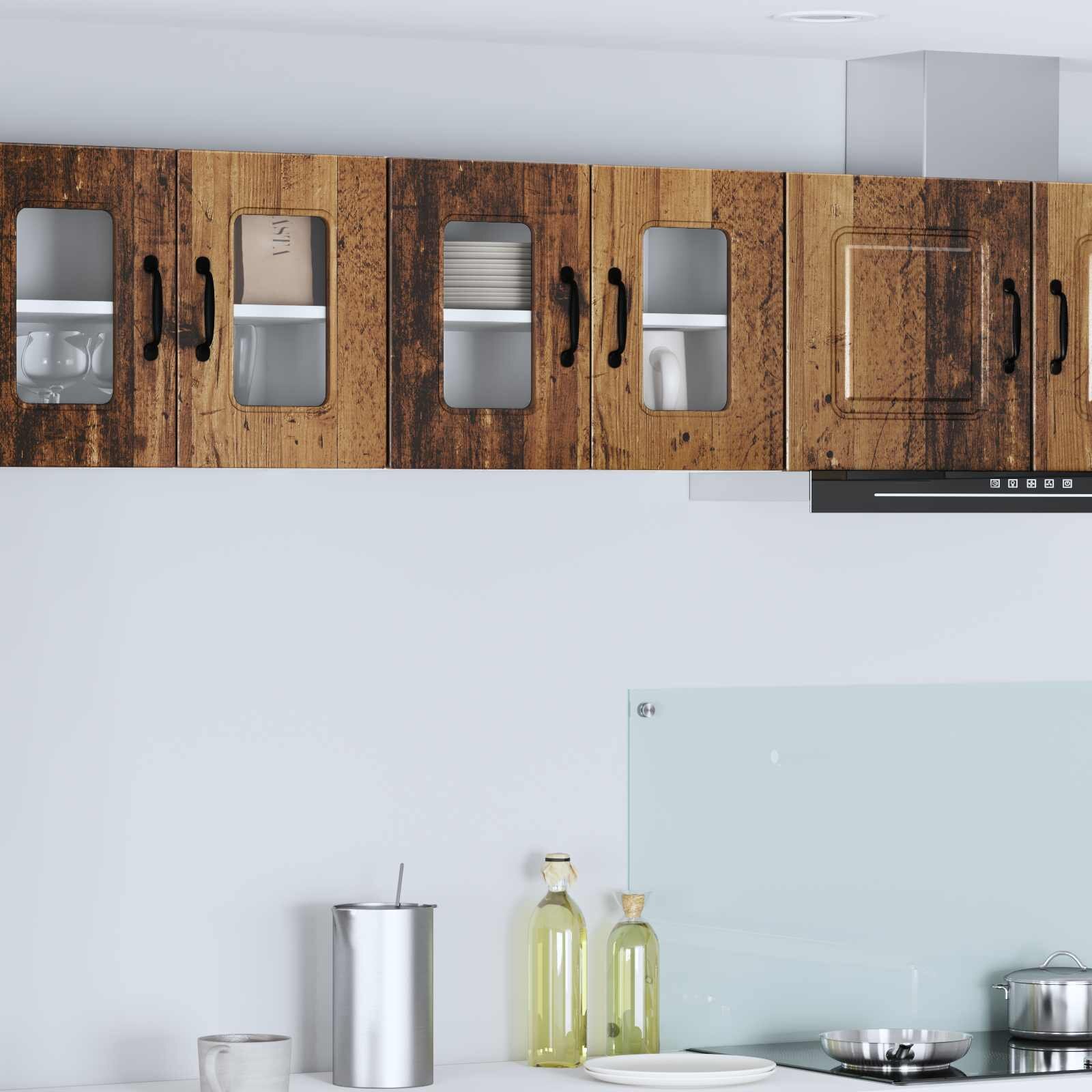 vidaXL Панел за миялна машина Kalmar Старо дърво 60 x 31 x 40 см