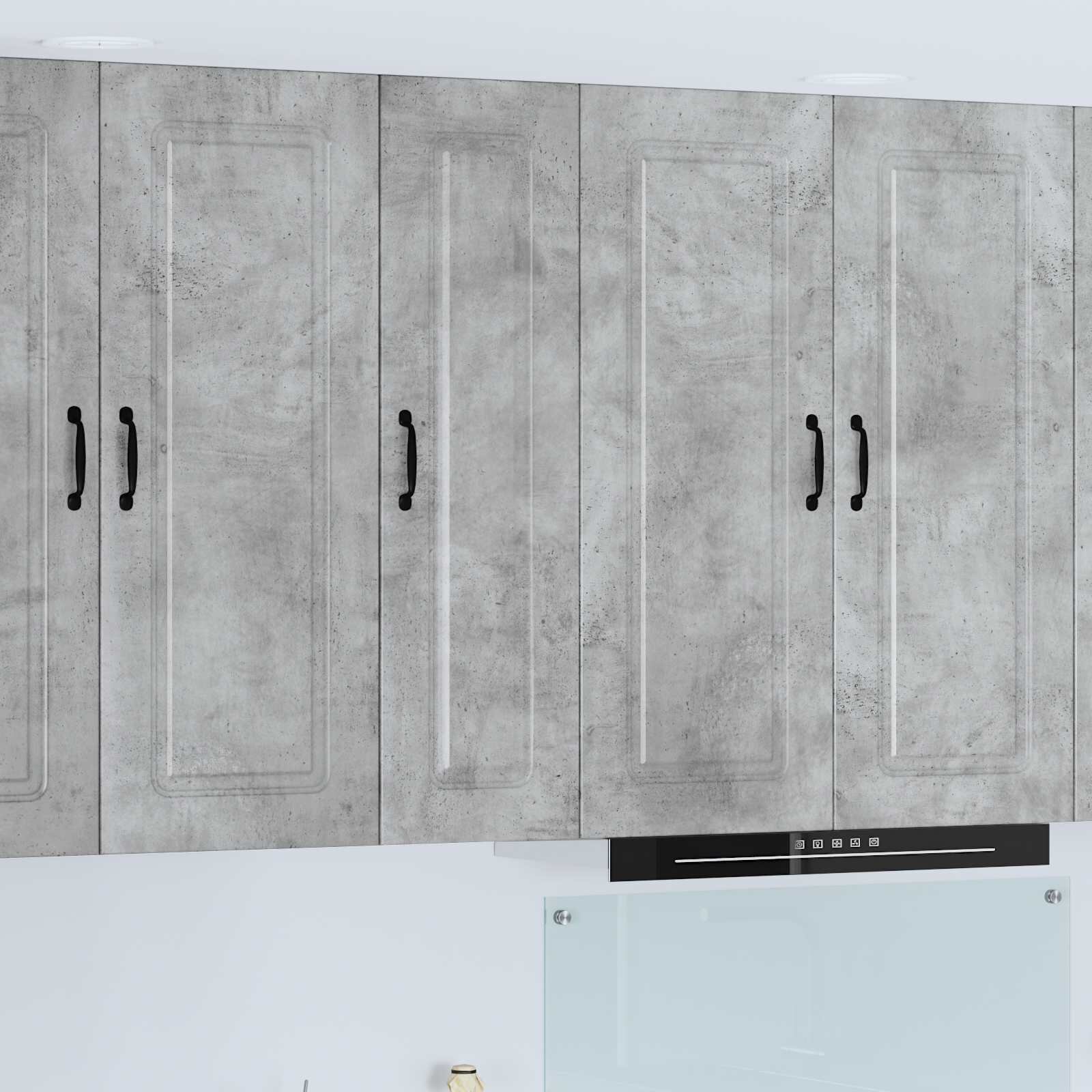 vidaXL Панел за миялна машина Kalmar Циментено сиво 30 x 31 x 100 см