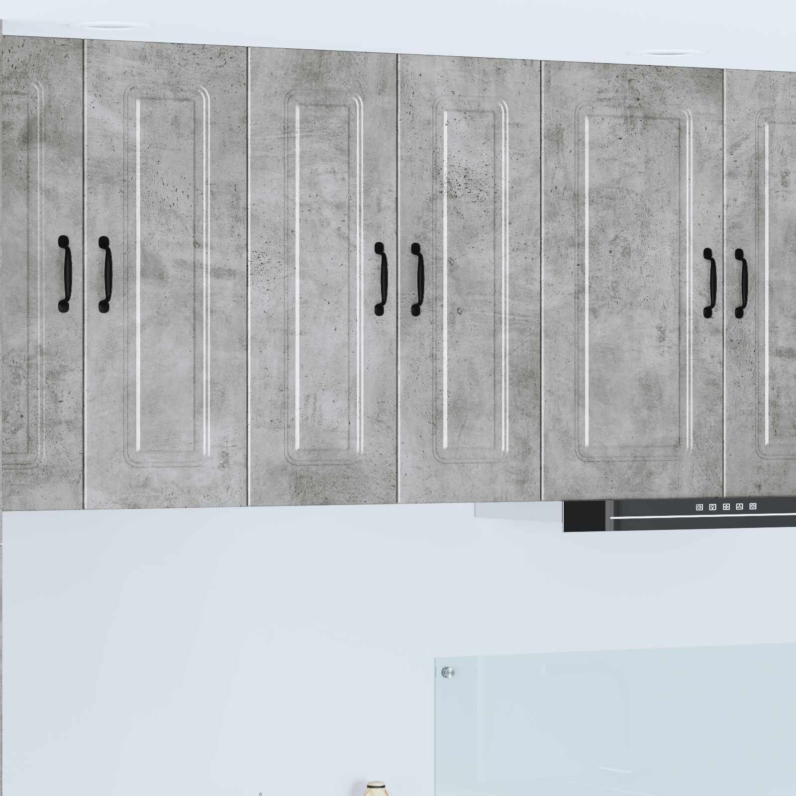 vidaXL Панел за миялна машина Kalmar Циментено сиво 30 x 31 x 80 см