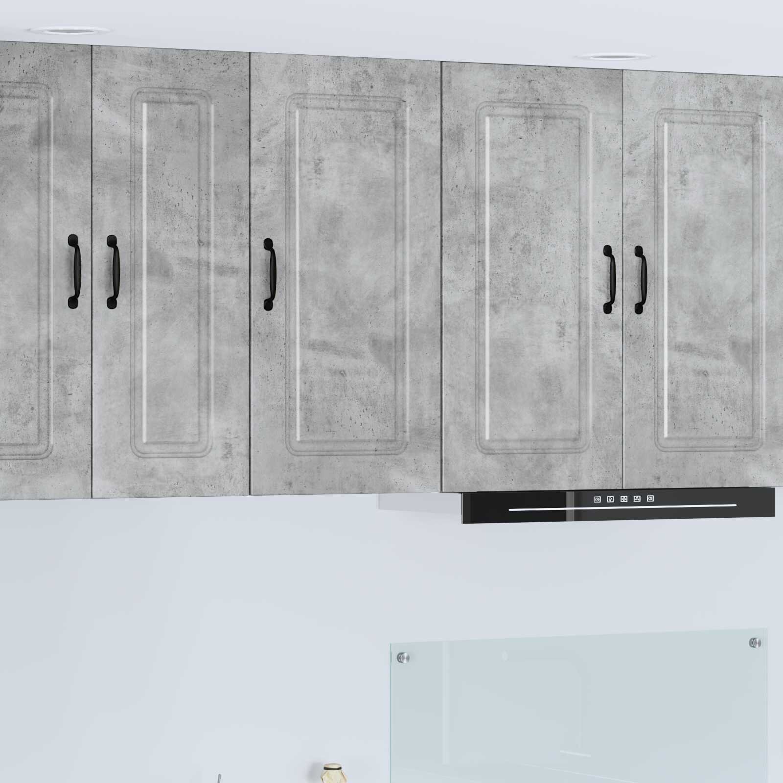 vidaXL Панел за миялна машина Kalmar Циментено сиво 40 x 31 x 80 см
