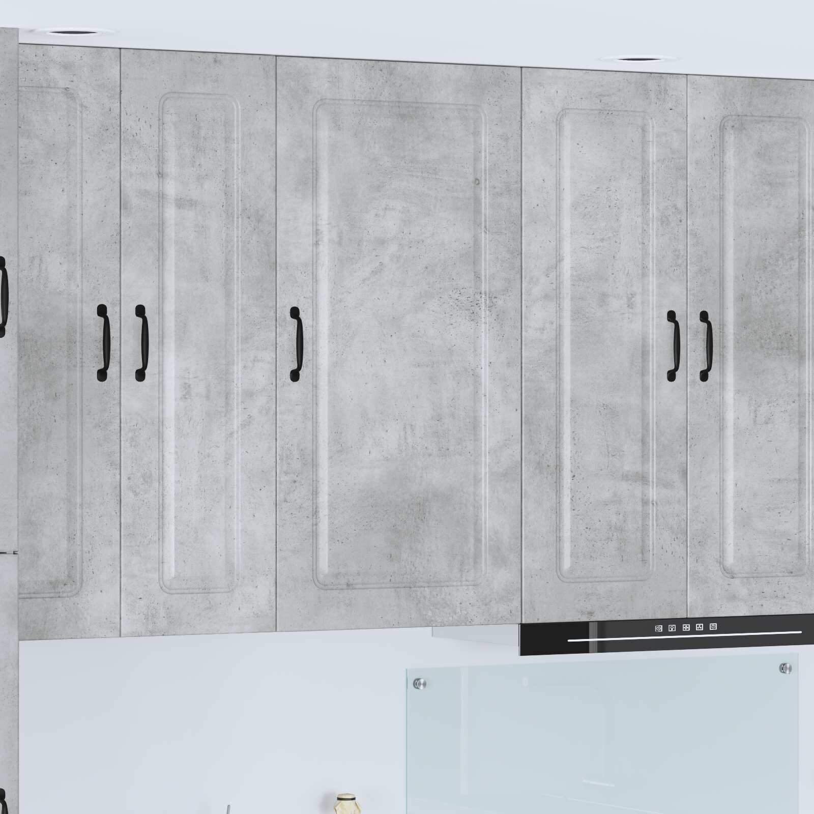 vidaXL Панел за миялна машина Kalmar Циментено сиво 50 x 31 x 100 см