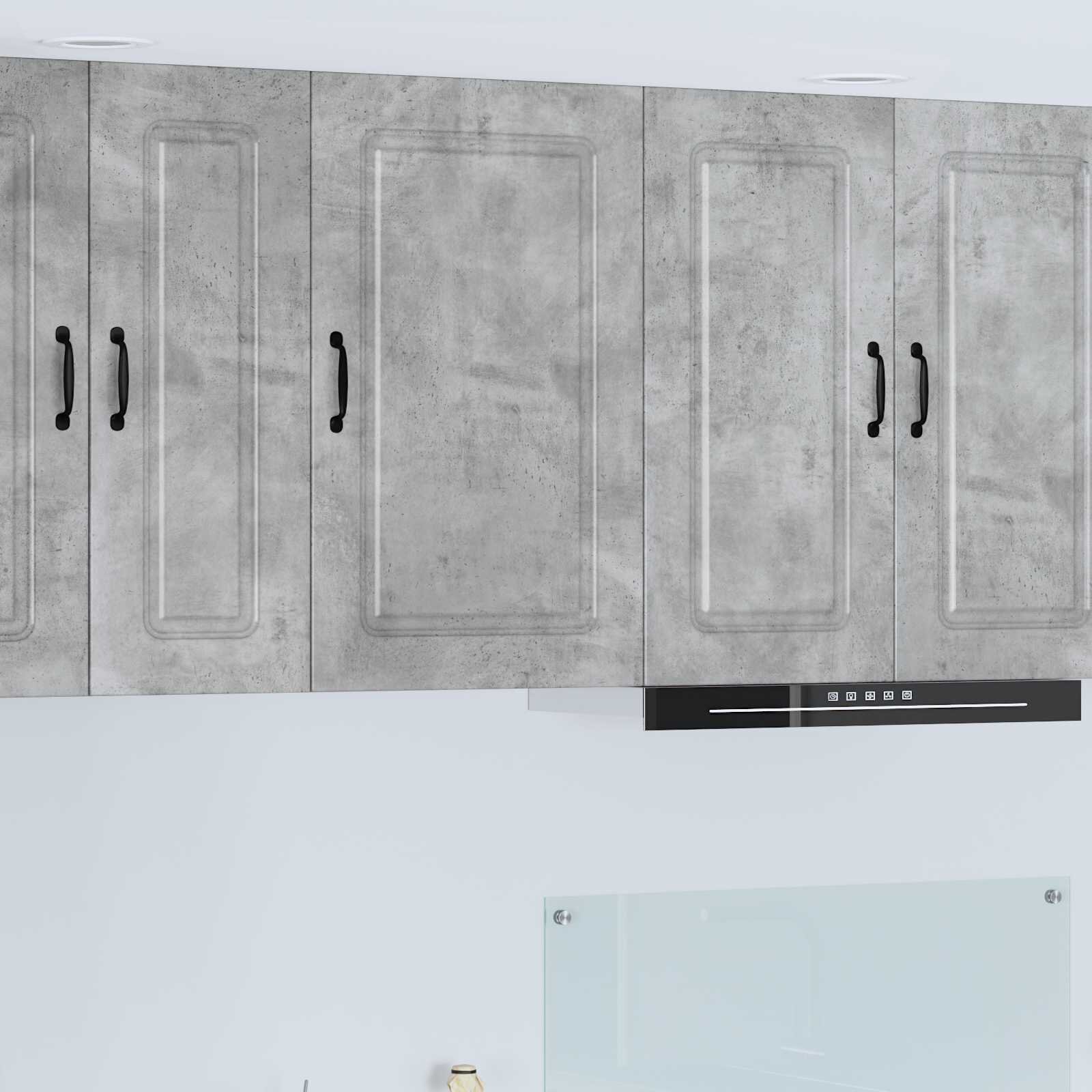 vidaXL Панел за миялна машина Kalmar Циментено сиво 50 x 31 x 80 см