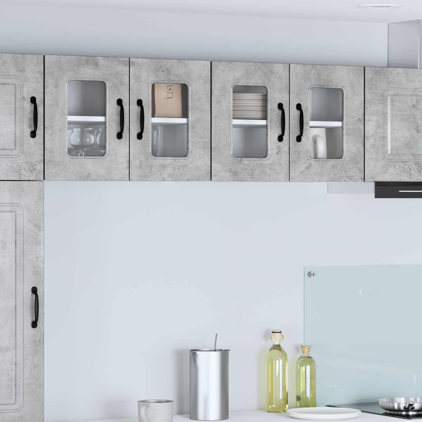 vidaXL Панел за миялна машина Kalmar Циментено сиво 60 x 31 x 40 см