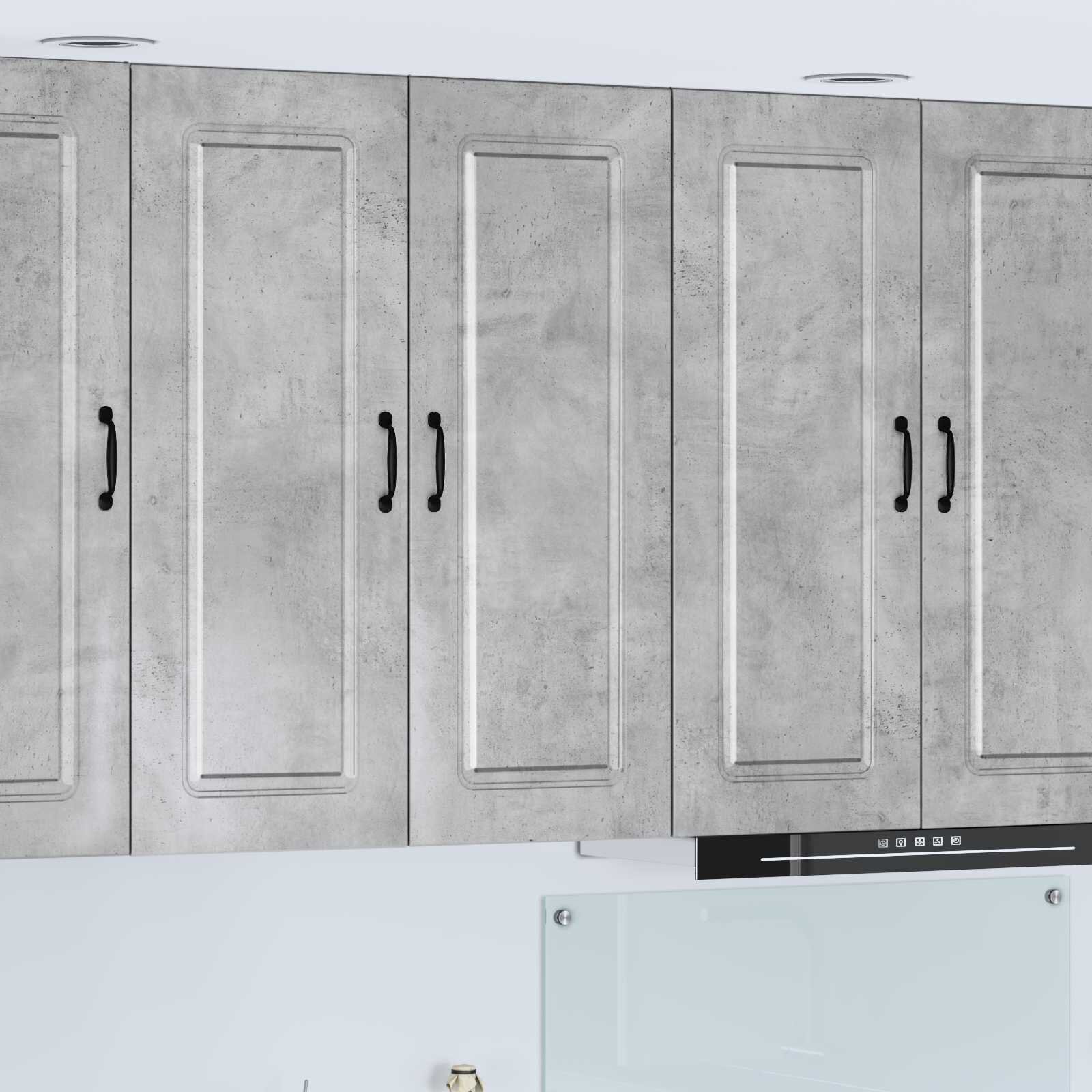 vidaXL Панел за миялна машина Kalmar Циментено сиво 80 x 31 x 100 см