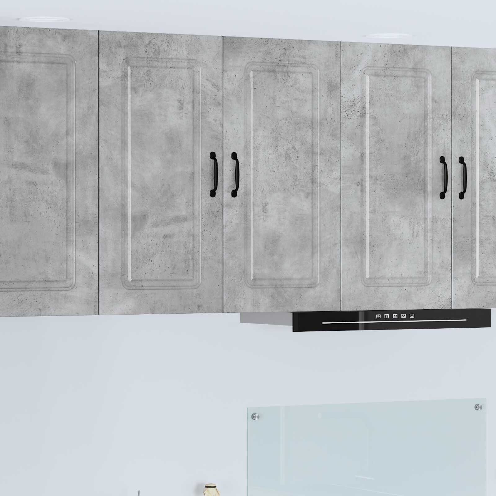 vidaXL Панел за миялна машина Kalmar Циментено сиво 80 x 31 x 80 см