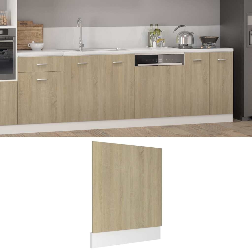 vidaXL Панел за съдомиялна машина "Lyon" дъб Сонома 595x3x67 см инженерно дърво