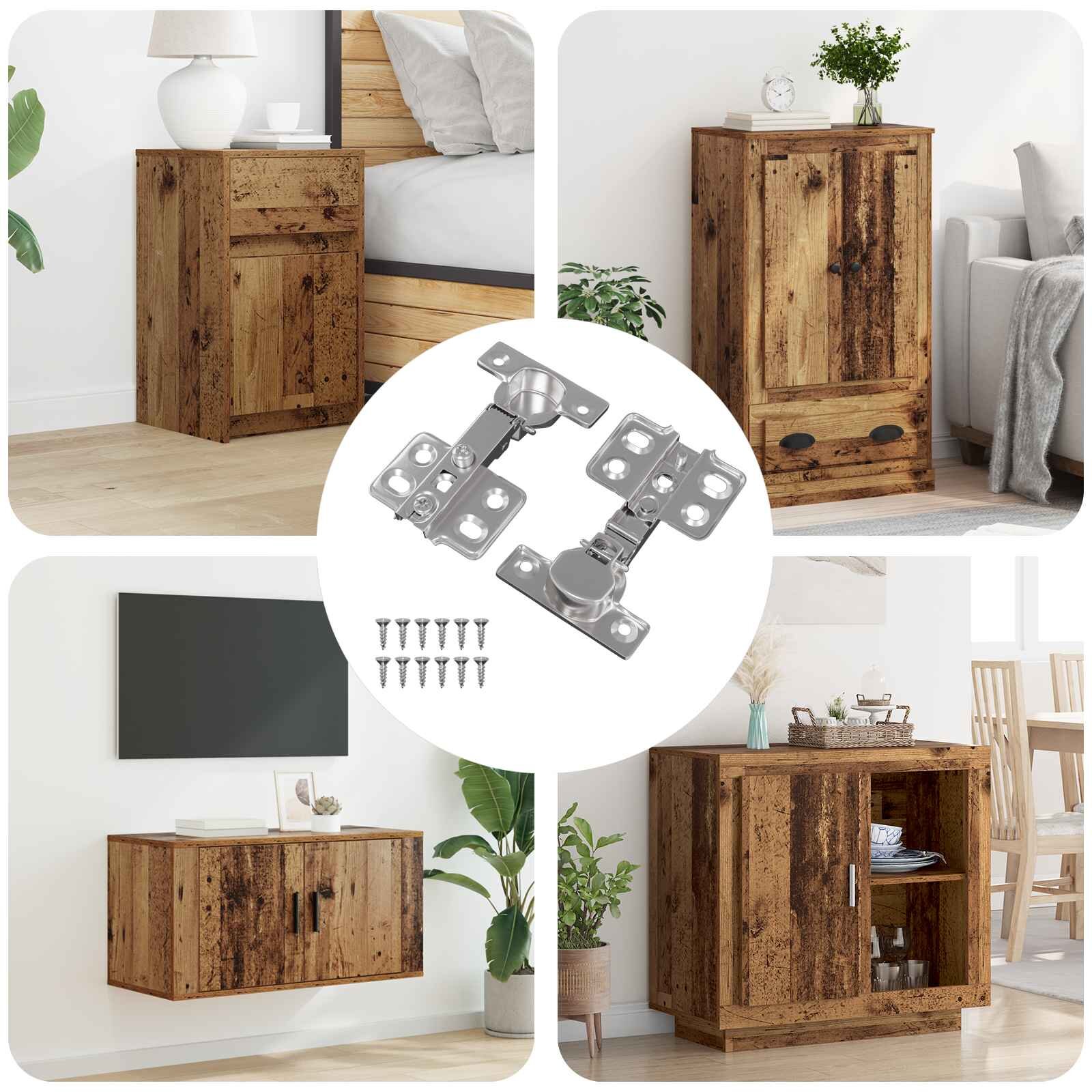vidaXL Панта 2 бр. Никел 85 x 525 x 95 мм Желязо