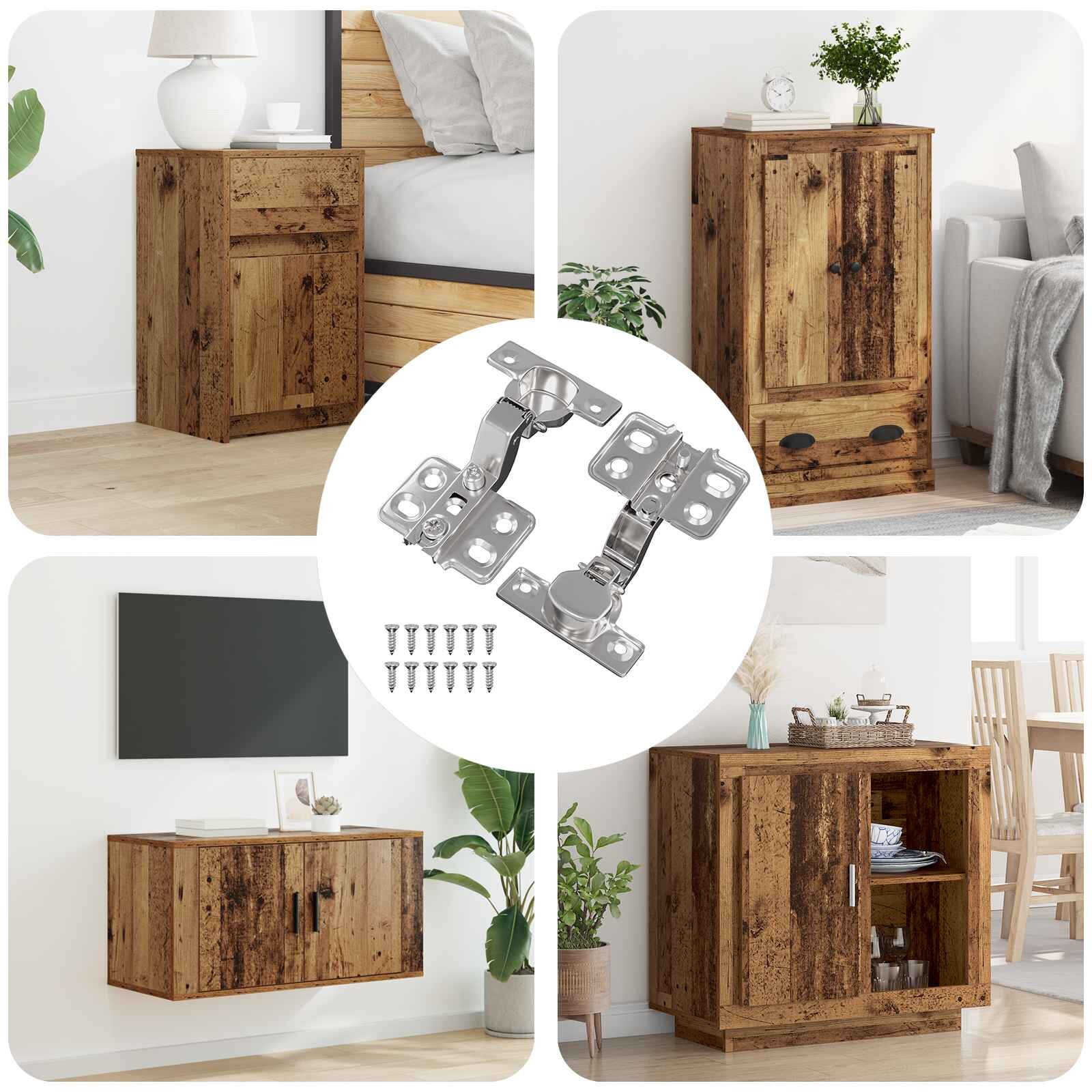 vidaXL Панта 2 бр. Никел 85 x 525 x 95 мм Желязо
