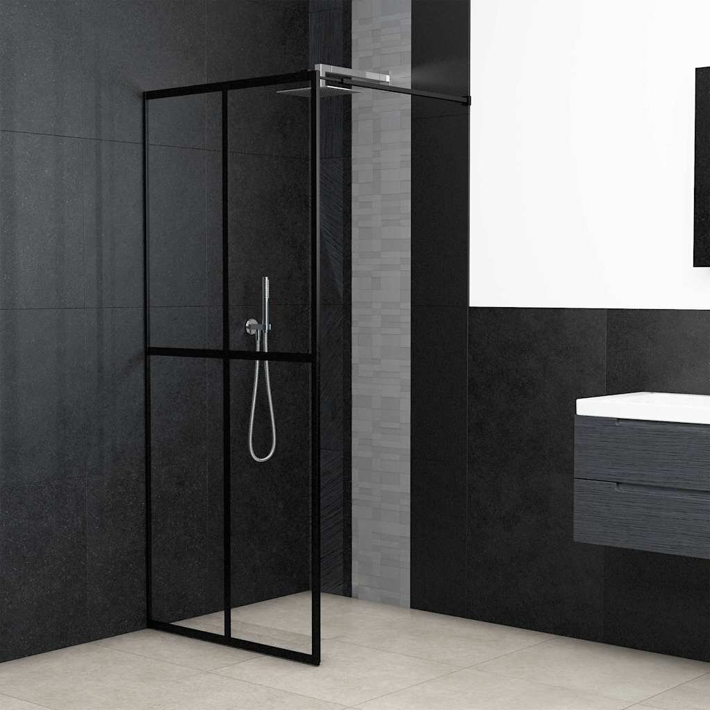 vidaXL Параван за баня прозрачно закалено стъкло 100x195 см