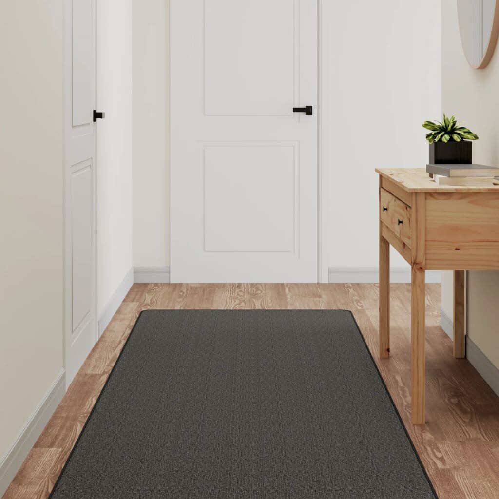vidaXL Пътека сизалена визия антрацит 80x200 см