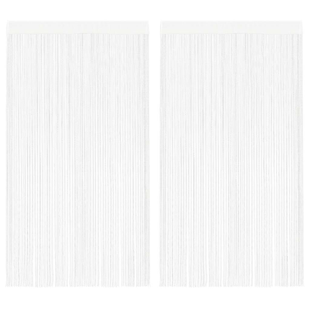 vidaXL Пердета ресни 2 бр 140x250 см бели
