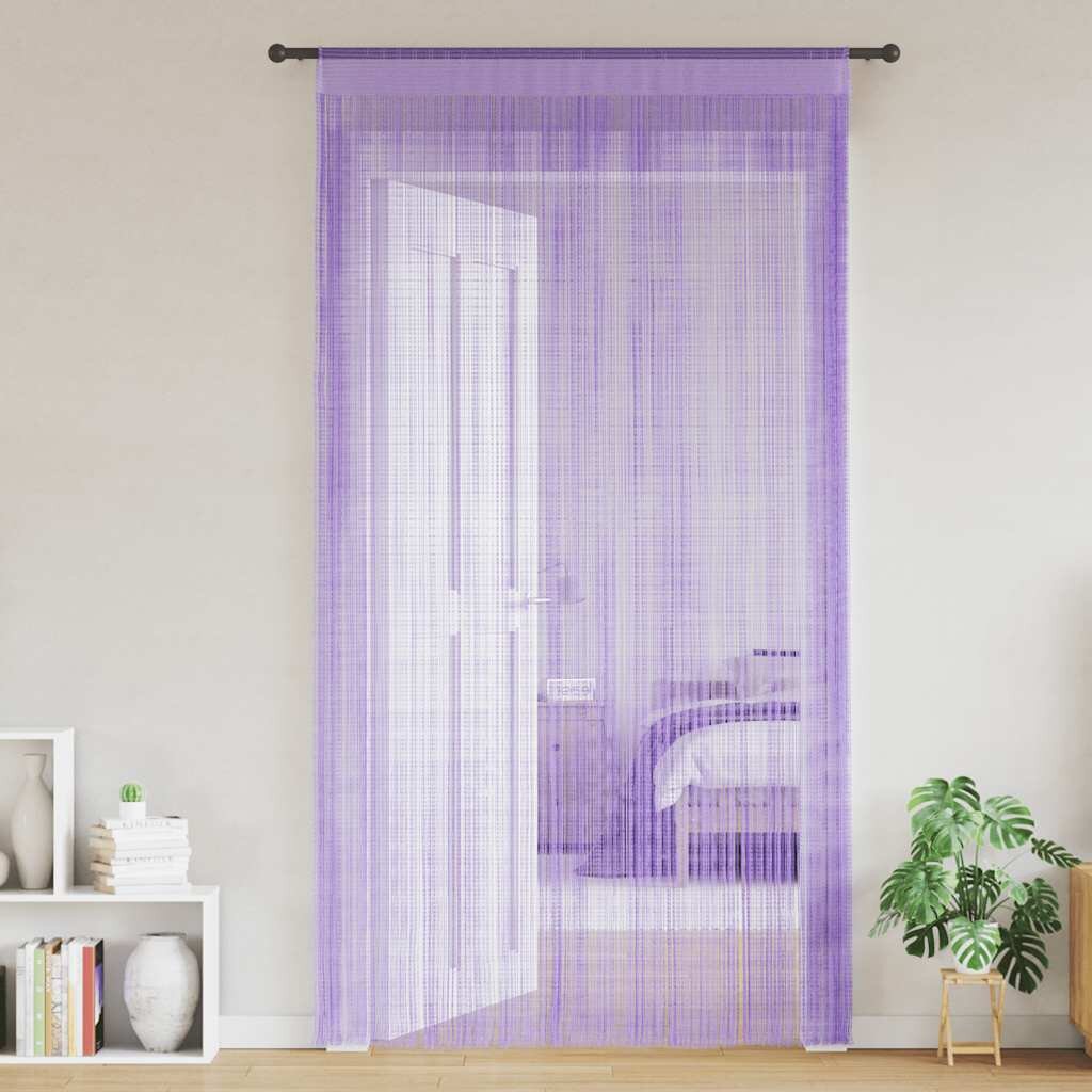 vidaXL Пердета ресни 2 бр лилави 140x250 см