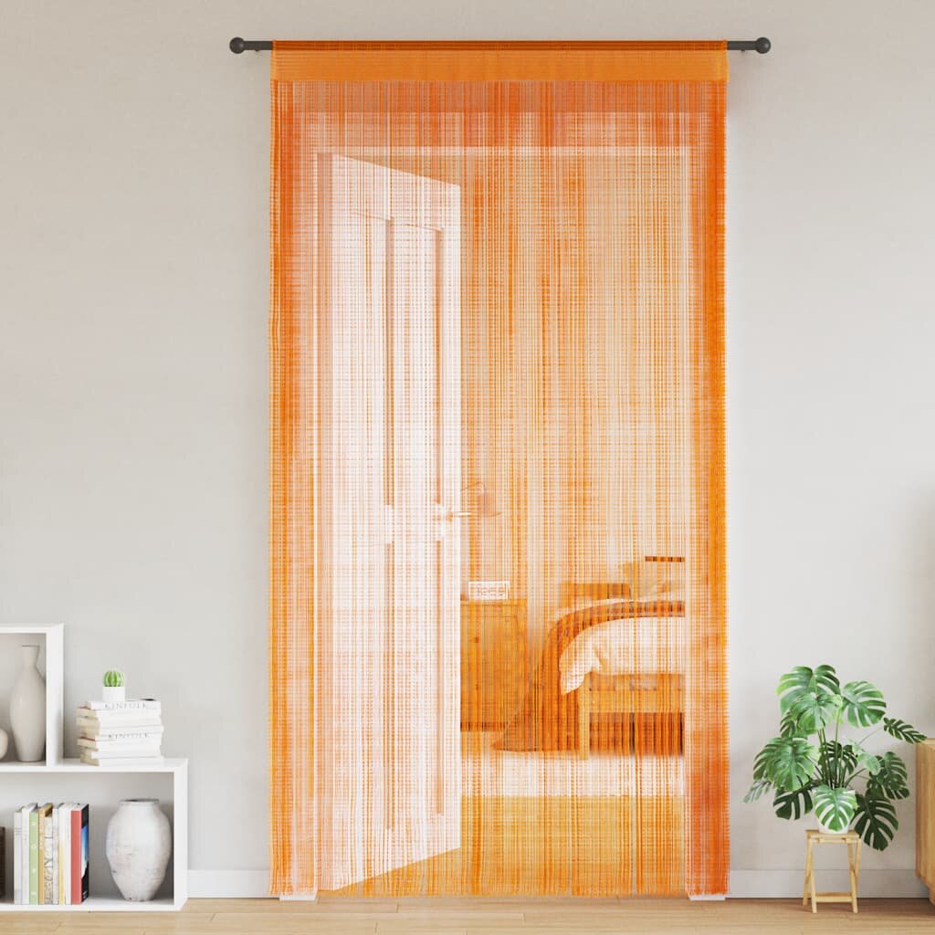 vidaXL Пердета ресни 2 бр оранжеви 140x250 см