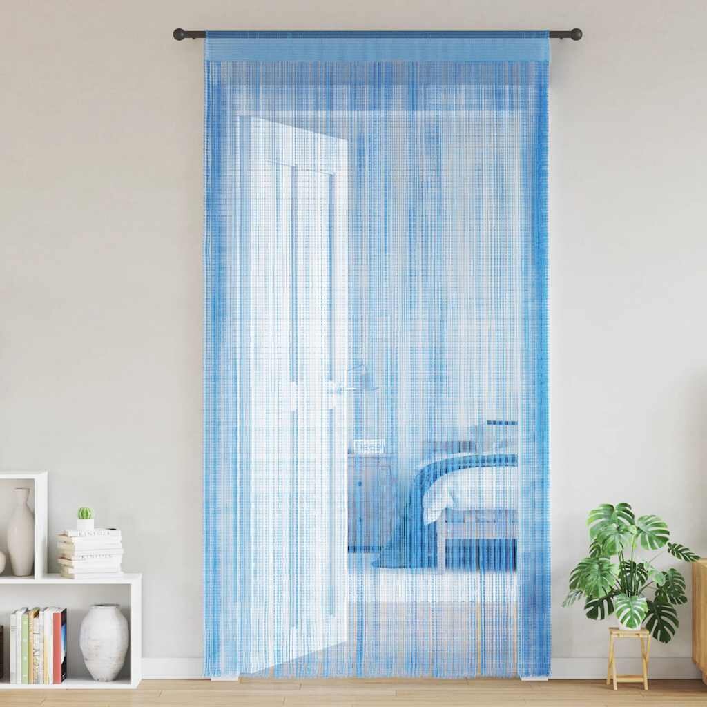 vidaXL Пердета ресни 2 бр светлосини 140x250 см