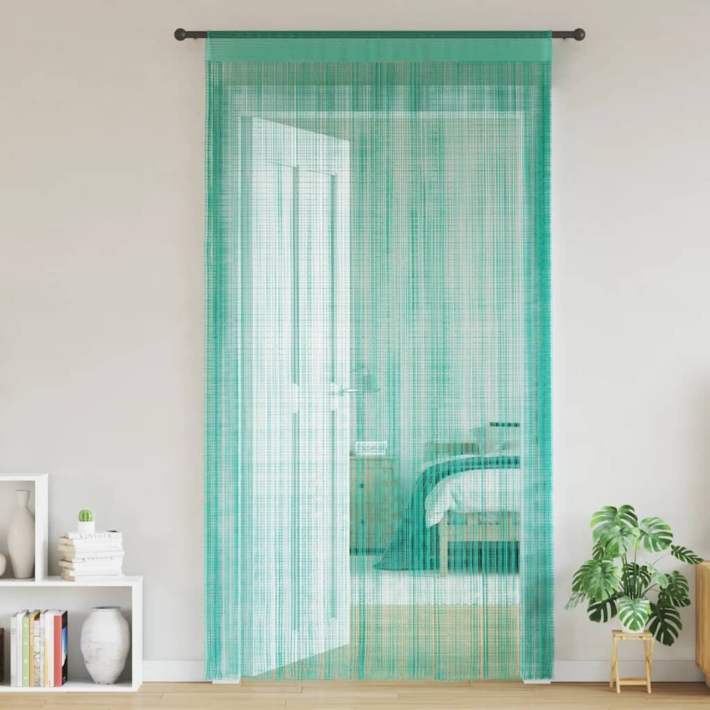 vidaXL Пердета ресни 2 бр тюркоаз 140x250 см