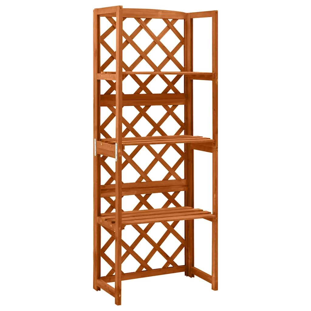 vidaXL Пергола с рафтове 55x30x140 см чам масив