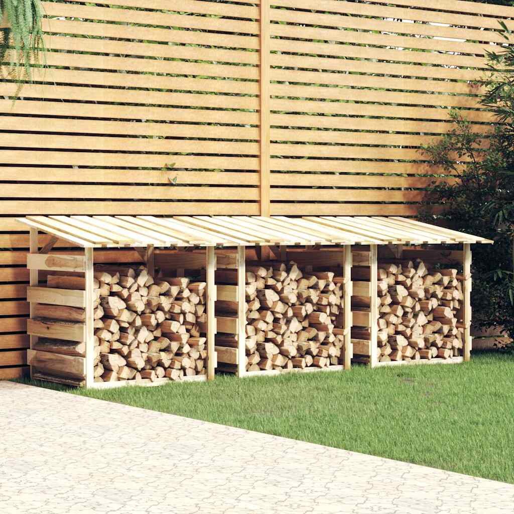 vidaXL Перголи с покриви 3 бр 100x90x100 см импрегнирано борово дърво