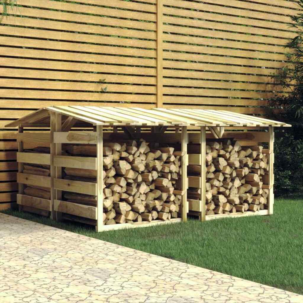 vidaXL Перголи с покриви 4 бр 100x90x100 см импрегнирано борово дърво