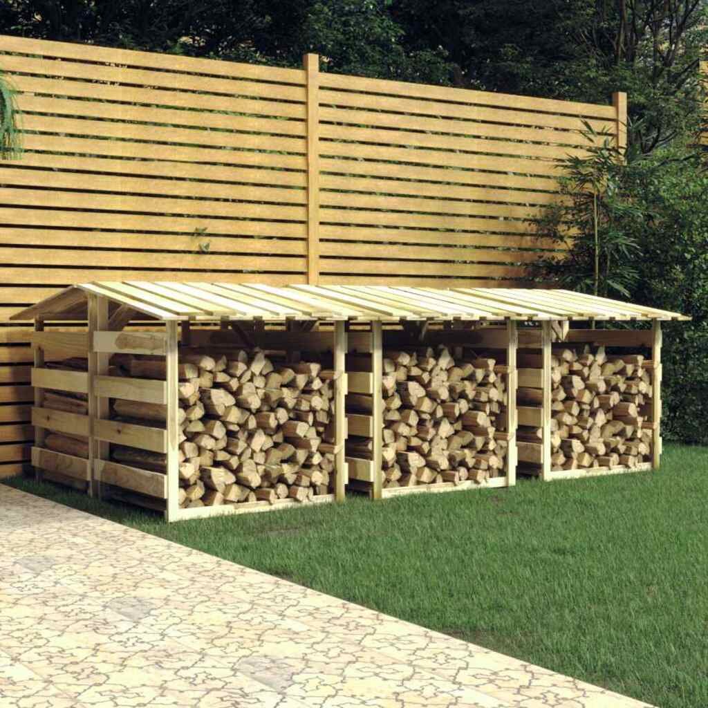 vidaXL Перголи с покриви 6 бр 100x90x100 см импрегнирано борово дърво