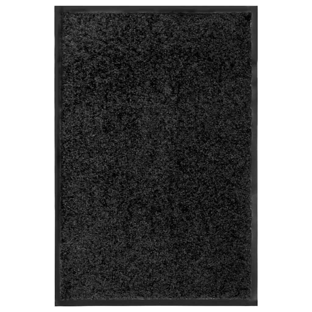 vidaXL Перима изтривалка черна 40x60 см