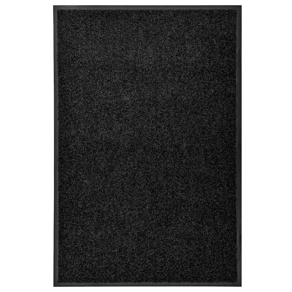 vidaXL Перима изтривалка черна 60x90 см
